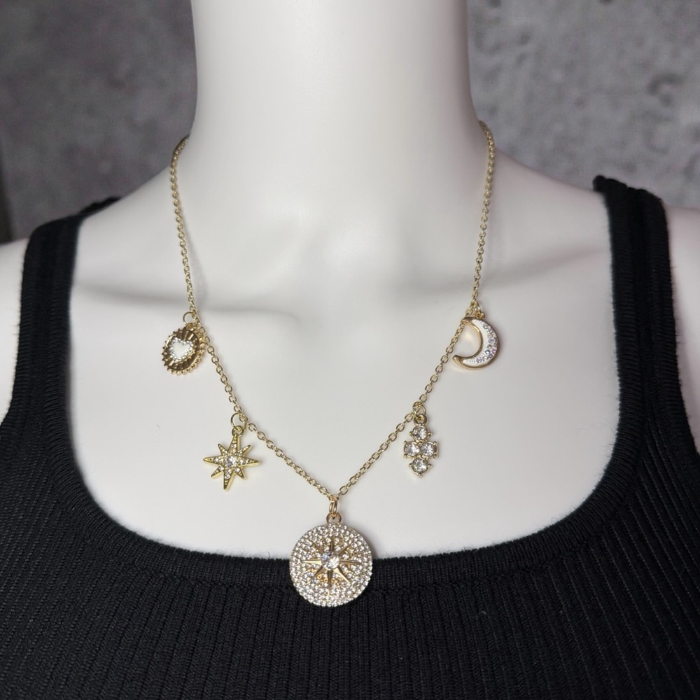 🌙☀️ Moon & Sun Harmony Charm Necklace ☀️🌙